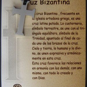Cruz Bizantina en acero inox.