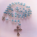 Fantastico rosario de cristal azul